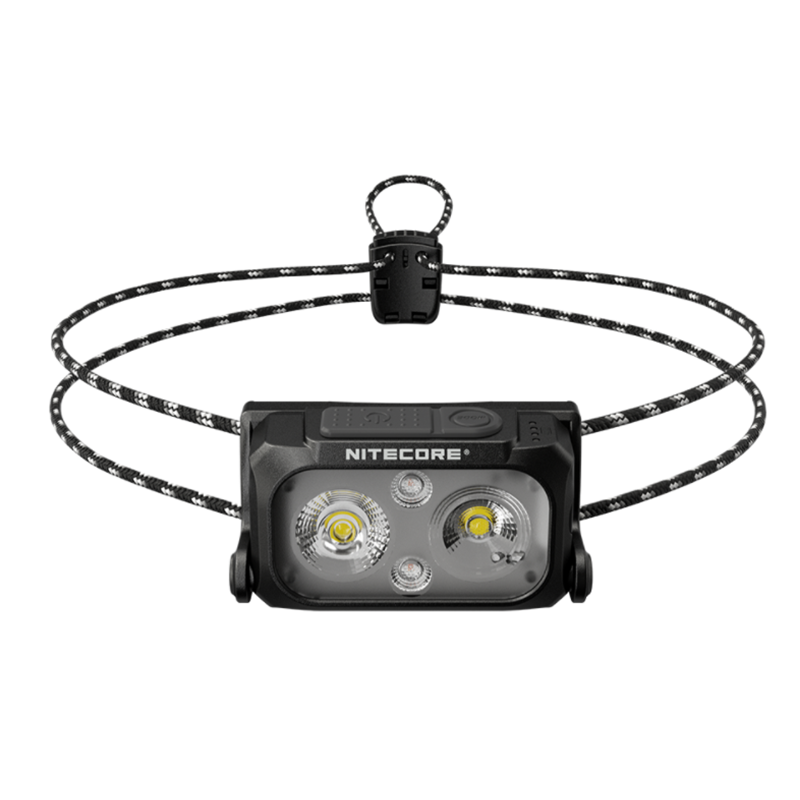 Lekka latarka czołowa NITECORE NU25 UL 400 lumenów USB-C światło czerwone idealna do sprzętu kempingowego