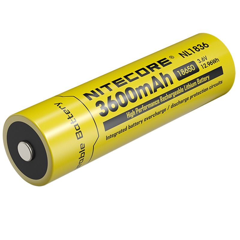 Nitecore 18650 NL1836 3600mAh Li-ion Akumulator do latarki z Ochroną