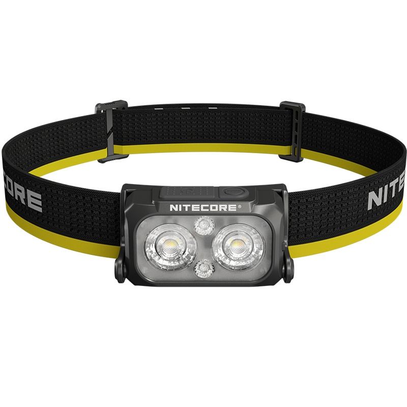 Lekka latarka czołowa NITECORE NU25 MCT 400 lumenów USB-C światło czerwone idealna do sprzętu kempingowego