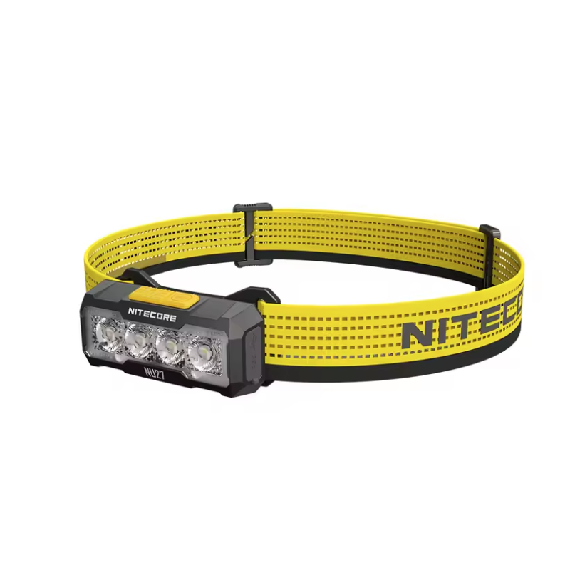Latarka czołowa NITECORE NU27 LED 600 lumenów oświetlenie na zewnątrz idealna do biwakowania i wspinaczki
