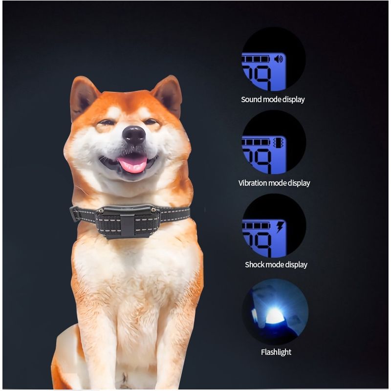 Wodoodporna obroża elektryczna dla psów z regulowanymi wibracjami LCD 800m nowoczesne akcesoria szkoleniowe