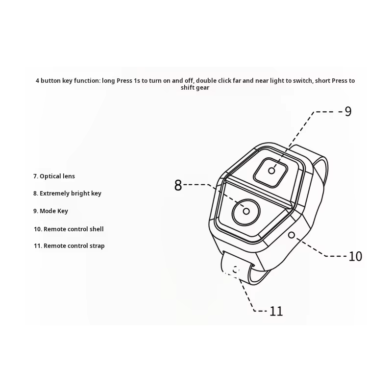 Lampa Rowerowa Przednia OFF-N5 1000lm USB LED Wodoodporna MTB/Szosa Światło Rowerowe Akcesoria Jazda na Rowerze