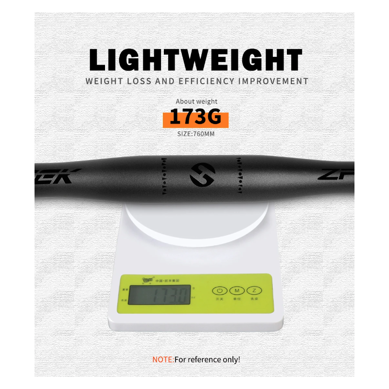 Kierownica rowerowa TOSEEK ZF-ONE MTB 31.8mm 760mm karbonowa lekka matowa czarna najwyższa jakość akcesoria