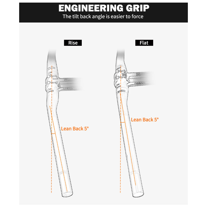 Kierownica rowerowa TOSEEK ZF-ONE MTB 31.8mm 760mm karbonowa lekka matowa czarna najwyższa jakość akcesoria