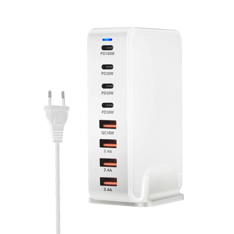 Ładowarka GaN 240W 8-portowa USB typu C PD z Szybkim Ładowaniem 30 Przenośna i Efektywna Ładowarka USB