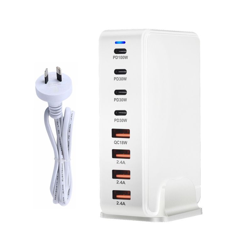 Ładowarka GaN 240W 8-portowa USB typu C PD z Szybkim Ładowaniem 30 Przenośna i Efektywna Ładowarka USB