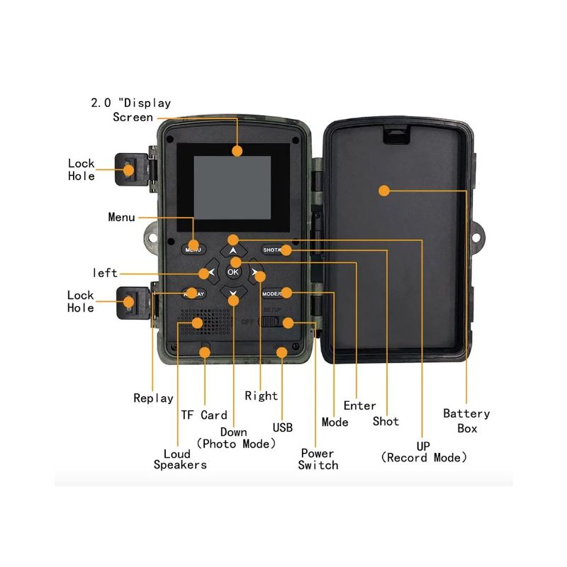 Kamera Obserwacyjna PR700 do Obserwacji Dzikiej Przyrody Szybki Czas Wyzwalania Nocna Wizja Aktywność Zwierząt