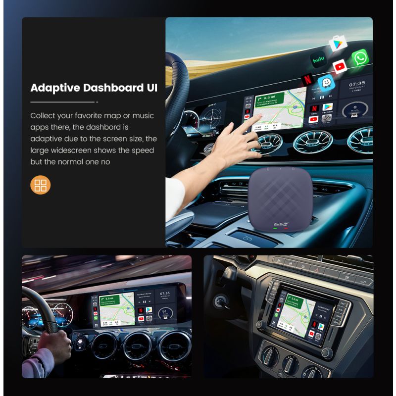 CarlinKit CarPlay Ai Box QCM6125 Android 13 inteligentny dodatek do jazdy fabrycznie z CarPlay Netflix apps