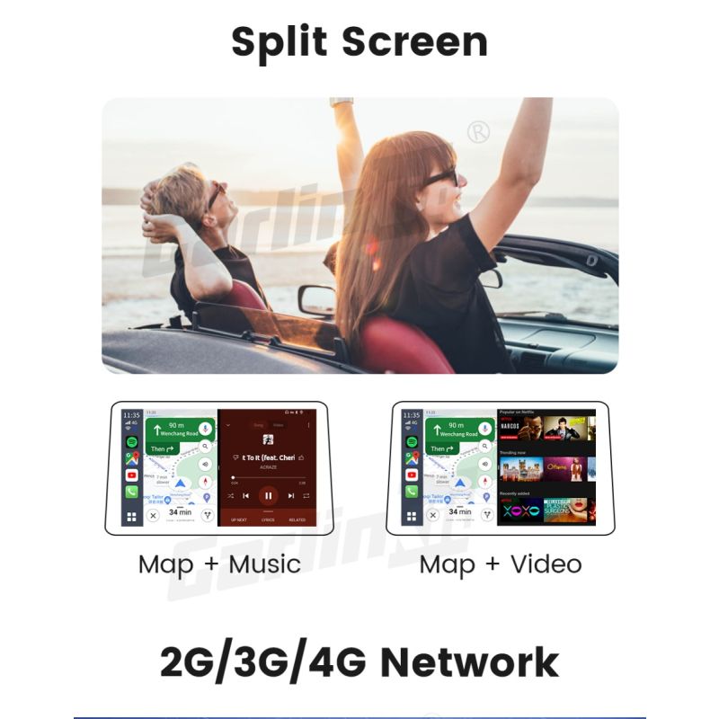 CarlinKit CarPlay Ai Box QCM6125 Android 13 inteligentny dodatek do jazdy fabrycznie z CarPlay Netflix apps