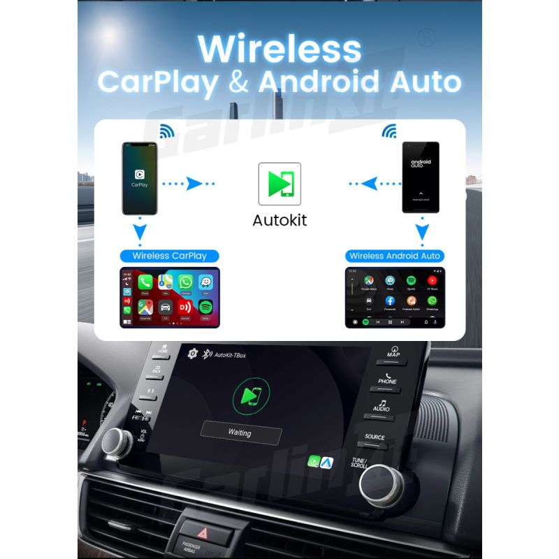 CarlinKit CarPlay Ai Box QCM6125 Android 13 inteligentny dodatek do jazdy fabrycznie z CarPlay Netflix apps