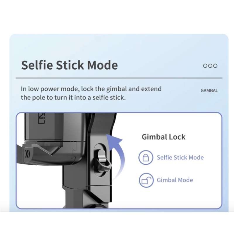 Q18 Selfie Stick Obrót 360 stopni Stabilizator Gimbala Inteligentne Śledzenie Gadżet Fotograficzny