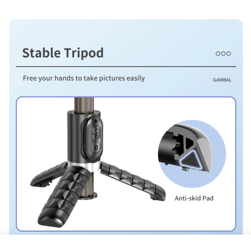 Q18 Selfie Stick Obrót 360 stopni Stabilizator Gimbala Inteligentne Śledzenie Gadżet Fotograficzny