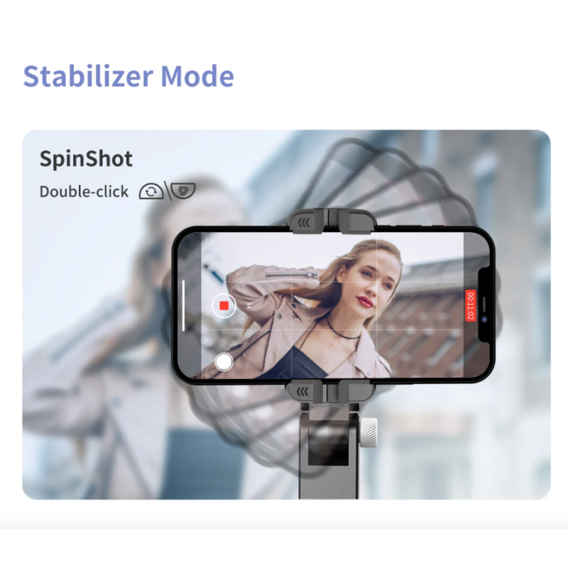 Q18 Selfie Stick Obrót 360 stopni Stabilizator Gimbala Inteligentne Śledzenie Gadżet Fotograficzny