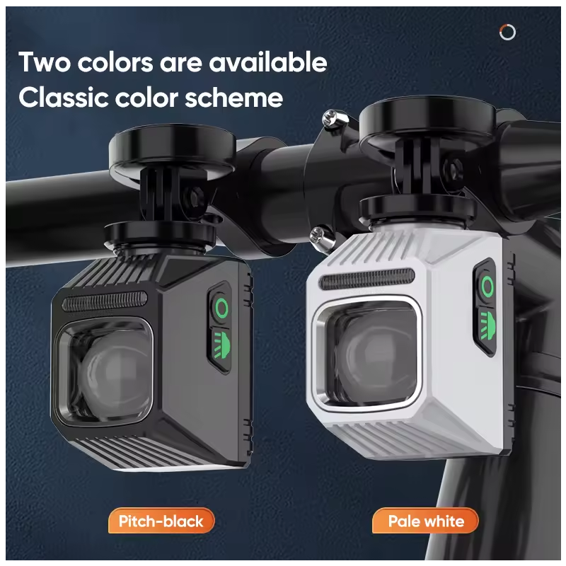 NiteBeam CL1600 lampki rowerowe latarka MTB 9 trybów ładowanie USB-C trwałe oświetlenie bezpieczeństwo nocne