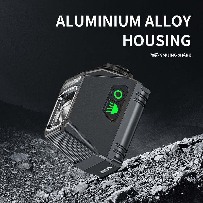 SMILING SHARK EVO1700 Wiszące Przednie Światła Rowerowe LED USB-C Ładowanie Bezpieczeństwo Rowerowe Wodoodporne