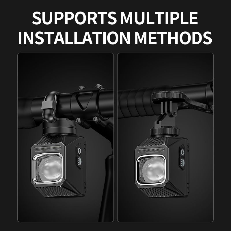 SMILING SHARK EVO1700 Wiszące Przednie Światła Rowerowe LED USB-C Ładowanie Bezpieczeństwo Rowerowe Wodoodporne