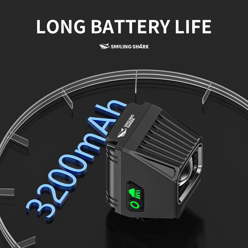 SMILING SHARK EVO1700 Wiszące Przednie Światła Rowerowe LED USB-C Ładowanie Bezpieczeństwo Rowerowe Wodoodporne