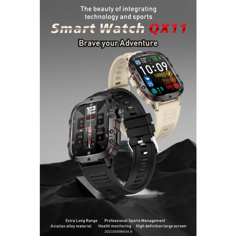 QX11 Smartwatch Męski 1,96