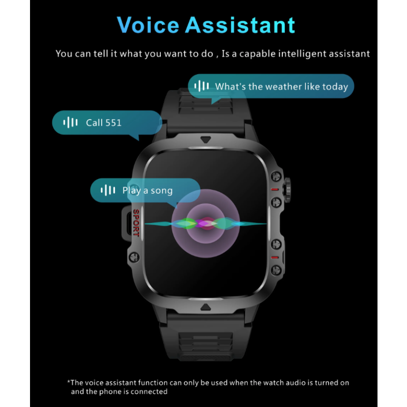 QX11 Smartwatch Męski 1,96