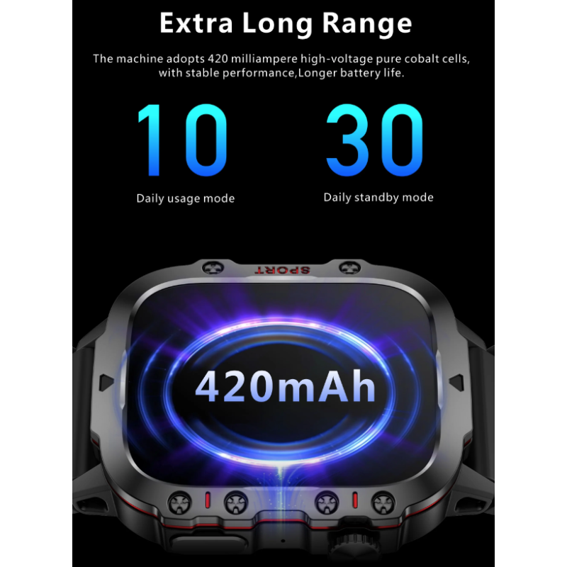 QX11 Smartwatch Męski 1,96