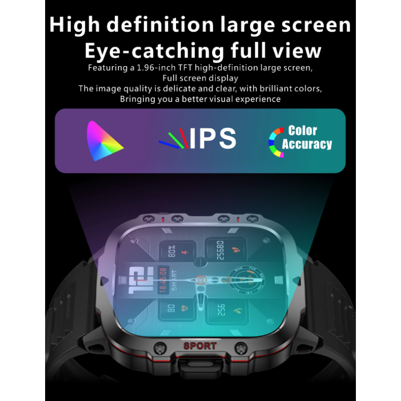 QX11 Smartwatch Męski 1,96