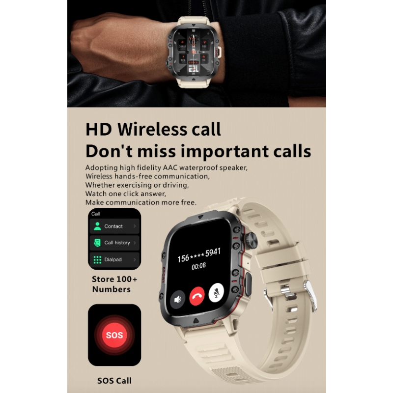 QX11 Smartwatch Męski 1,96