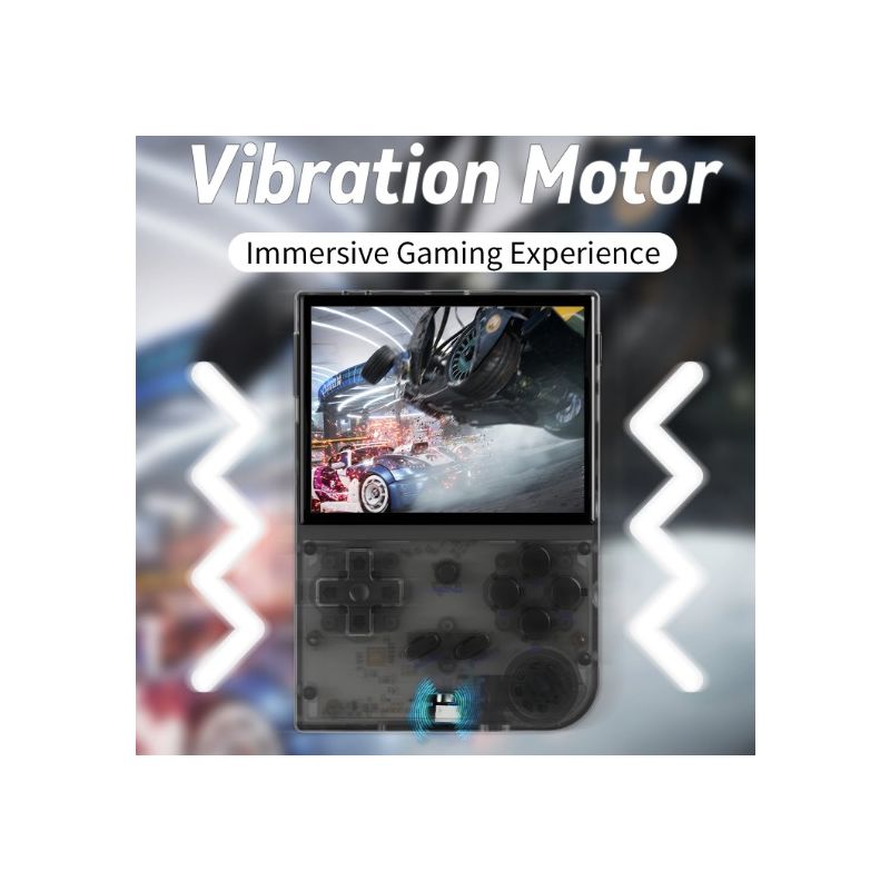 ANBERNIC RG35XX szara przenośna konsola do nostalgicznych gier retro z ekranem IPS i obsługą PSP