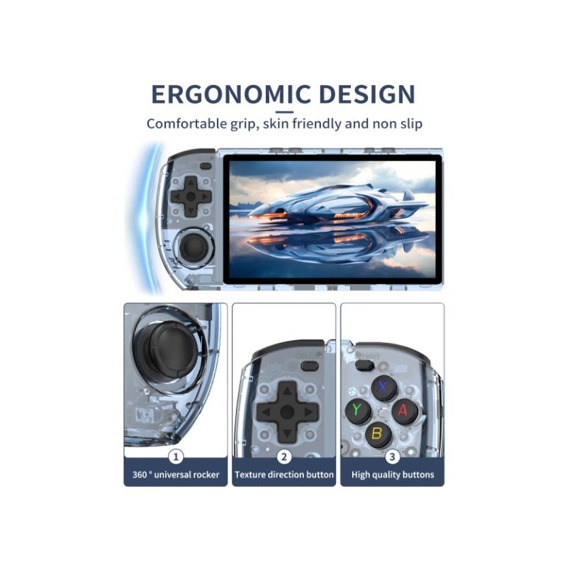 POWKIDDY RGB10 MAX3 Retro Gaming Konsola 5-calowy Ekran IPS RK3566 Procesor Open Source Gaming