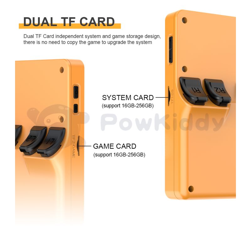 POWKIDDY RGB20S przenośna konsola do gier retro z ekranem 3,5 cala 4:3 IPS idealna dla dzieci i entuzjastów retro