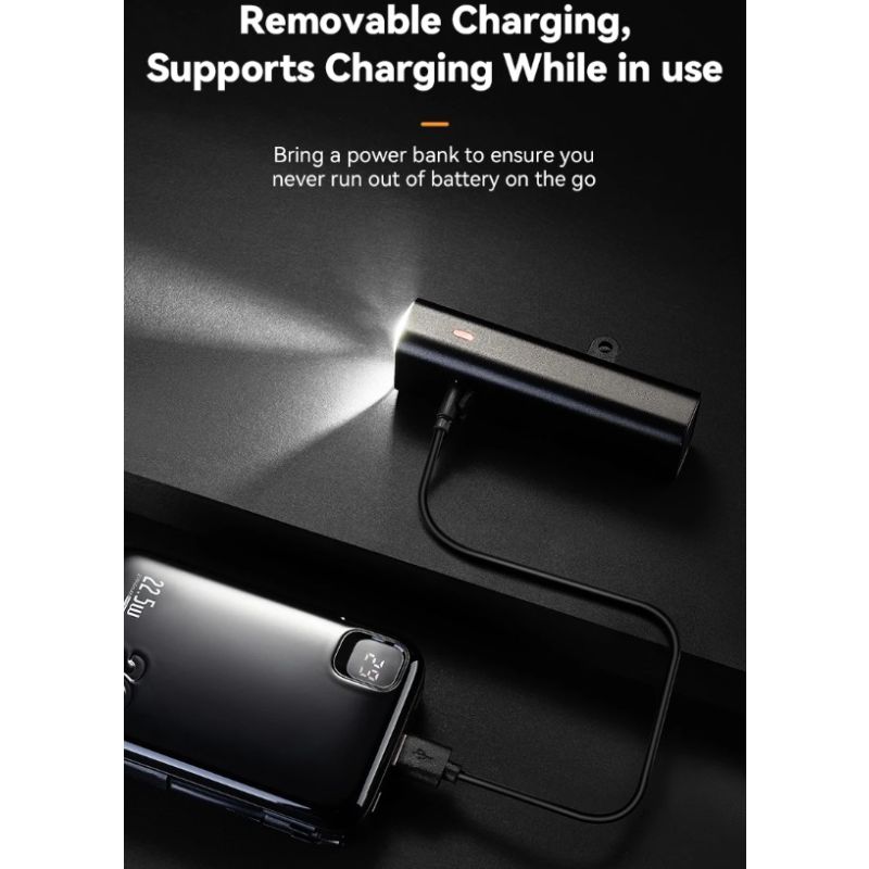 Lampka rowerowa ROCKBROS RHL-1000LUMEN oświetlenie rowerowe 1000 lumenów Type-C ładowanie reflektor LED