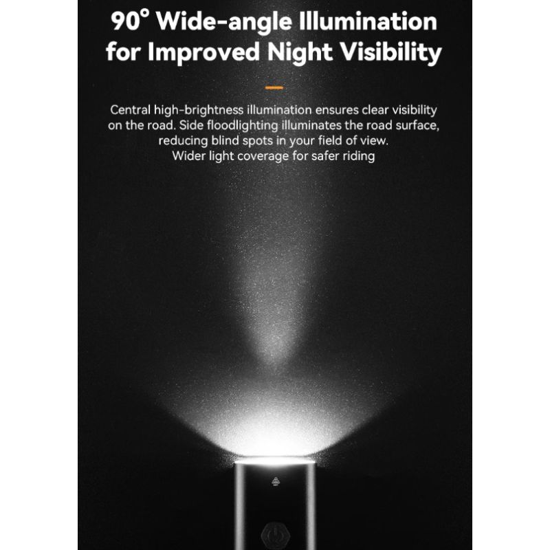 Lampka rowerowa ROCKBROS RHL-1000LUMEN oświetlenie rowerowe 1000 lumenów Type-C ładowanie reflektor LED