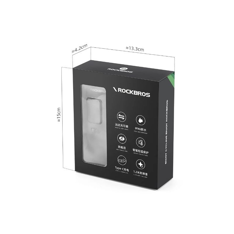 ROCKBROS RHL3000 latarka rowerowa 3000 lumenów wodoodporny 10000mAH do MTB i kolarstwa szosowego