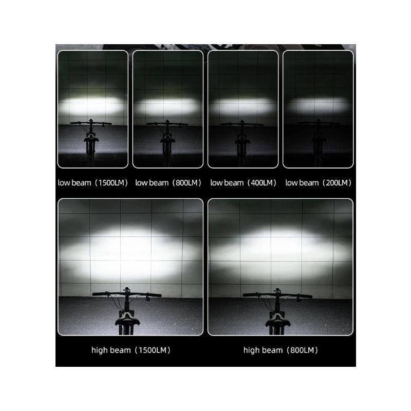 ROCKBROS RHL3000 latarka rowerowa 3000 lumenów wodoodporny 10000mAH do MTB i kolarstwa szosowego