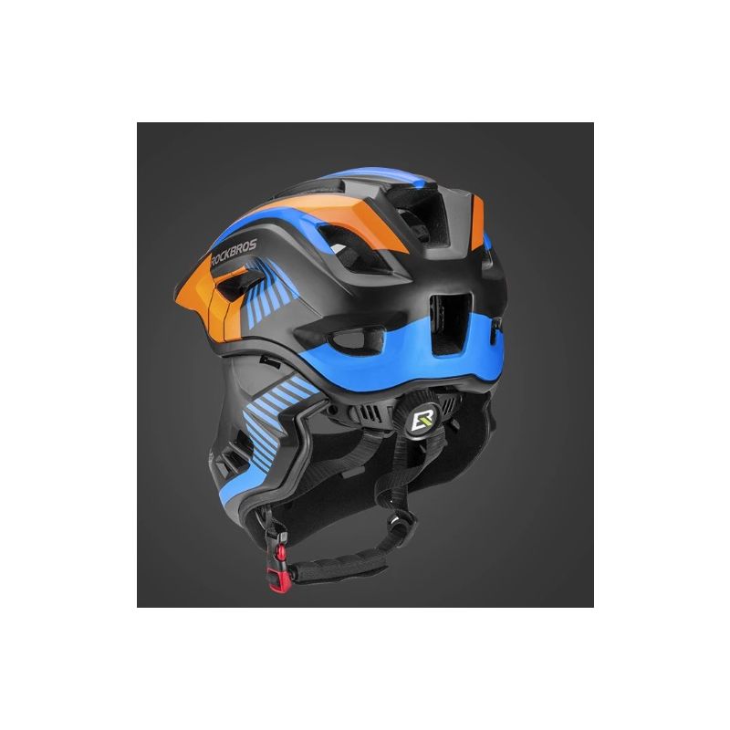 ROCKBROS Kask Rowerowy Dziecięcy Odpinany Cała Twarz Zdejmowana Konstrukcja Sportowy Design