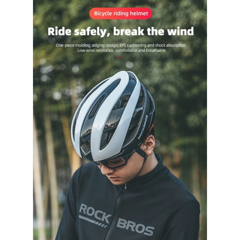 Kask Rowerowy ROCKBROS Ultralekki Kask MTB Odporny na Wstrząsy z Wentylacją dla Bezpieczeństwa i Wygody