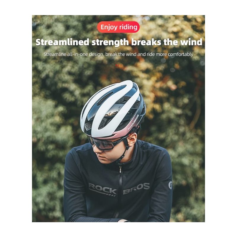 Kask Rowerowy ROCKBROS Ultralekki Kask MTB Odporny na Wstrząsy z Wentylacją dla Bezpieczeństwa i Wygody