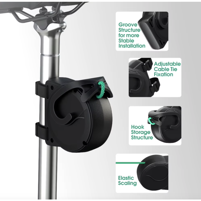 Elastyczna lina holownicza rowerowa rodzic-dziecko lekka i kompaktowa sprzęt rowerowy dla rodzin