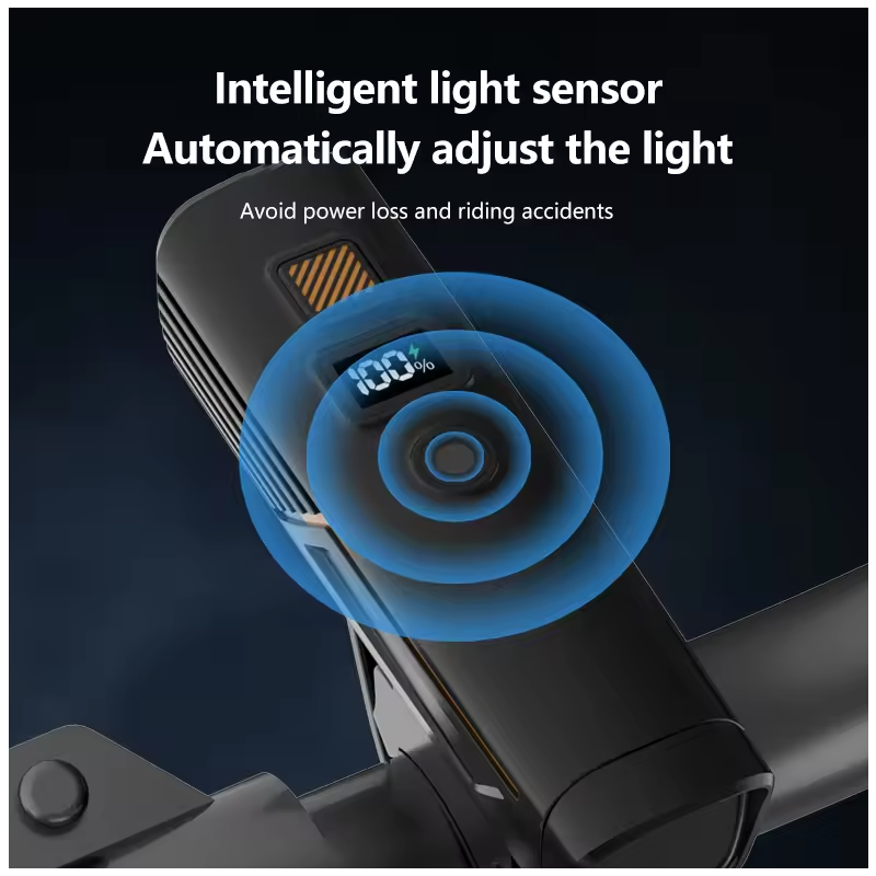 B9 Lampa Rowerowa Przednia USB-C | Oświetlenie Rowerowe | MTB/Szosa, Bezpieczeństwo