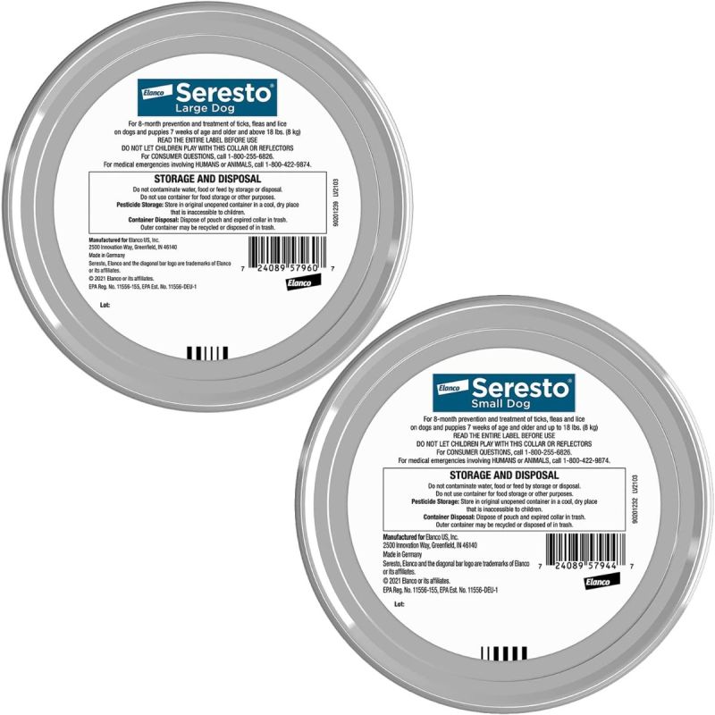 Seresto Obroża dla Dużych Psów | Weterynaryjna, na Pchły i Kleszcze, 8 Miesięcy