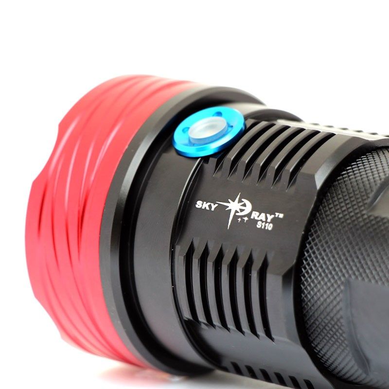Profesjonalna latarka LED Sky Ray S110 10T6 U2 10000 lumenów wodoodporna outdoor samoobrona 6061T aluminium