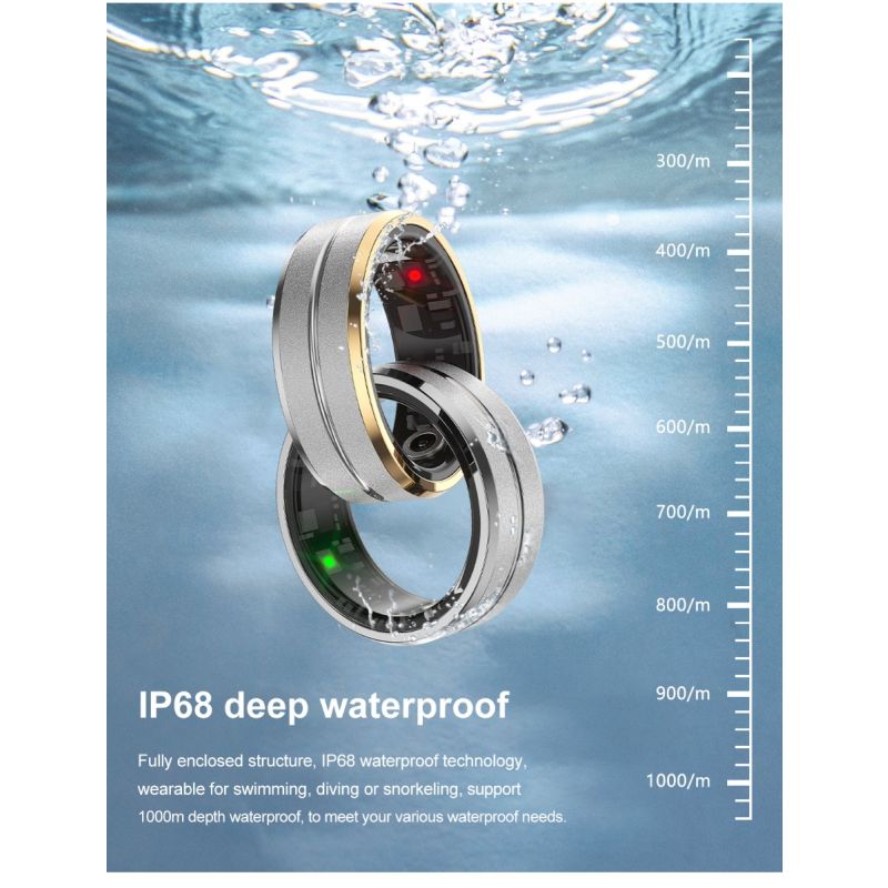 Wielofunkcyjny Inteligentny Pierścień technologia noszona tracker fitness monitorowanie zdrowia i analiza snu