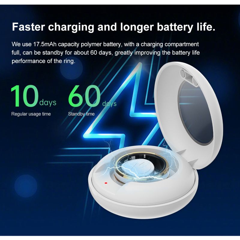 Wielofunkcyjny Inteligentny Pierścień technologia noszona tracker fitness monitorowanie zdrowia i analiza snu