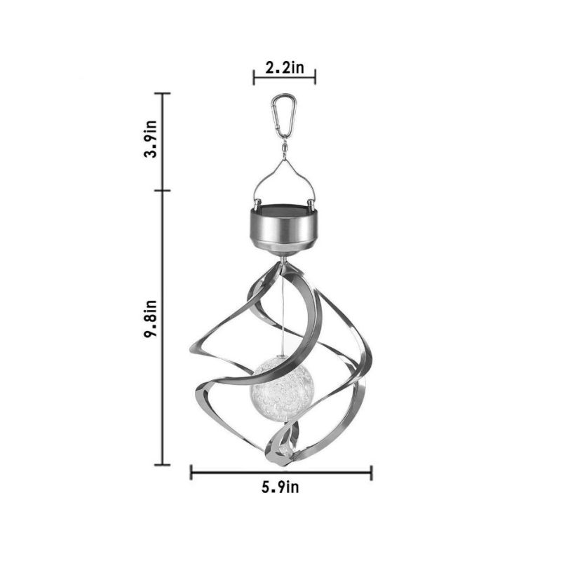 Światła Słoneczne Dekoracje Zewnętrzne na Podwórku Kolorowe Wiszące LED Oświetlenie Ogrodowe Solarne