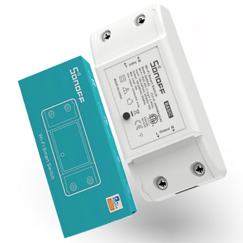 SONOFF Basic R2 moduł przełączający Wi-Fi Alexa Asystent Google DIY włącznik światła aplikacja eWeLink