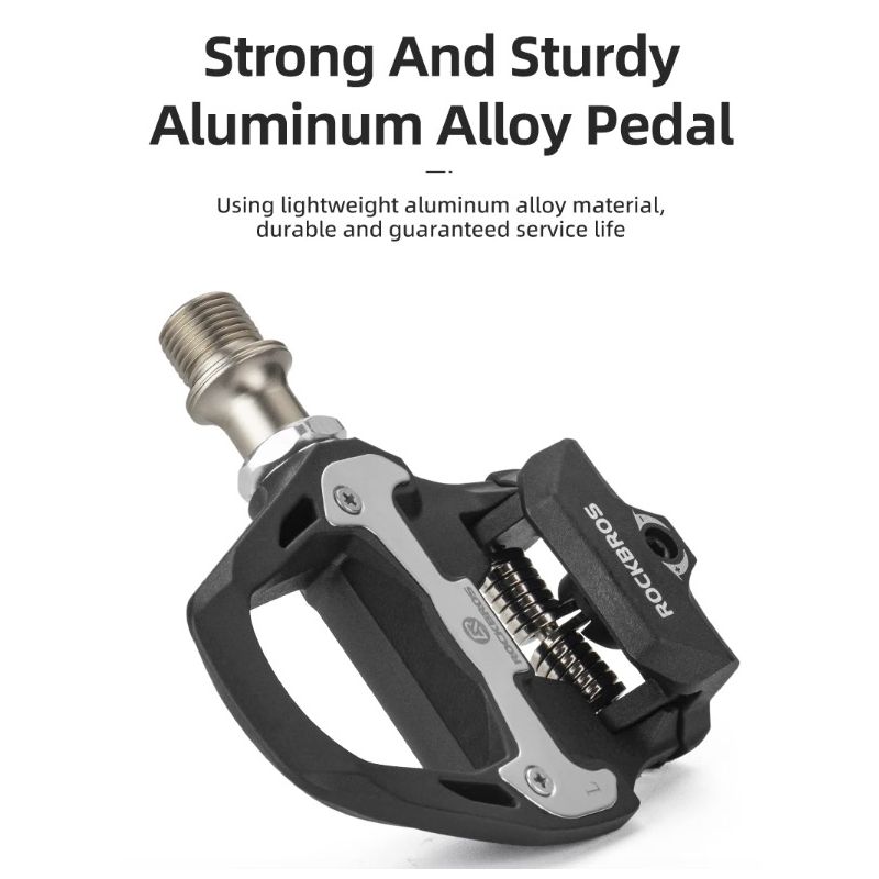 ROCKBROS SPD-SL Ultralekkie Pedały Rowerowe z Chromowo-Molibdenową Osią i Uszczelnionymi Łożyskami