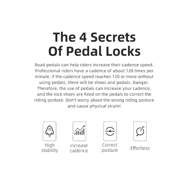 ROCKBROS SPD-SL Ultralekkie Pedały Rowerowe z Chromowo-Molibdenową Osią i Uszczelnionymi Łożyskami