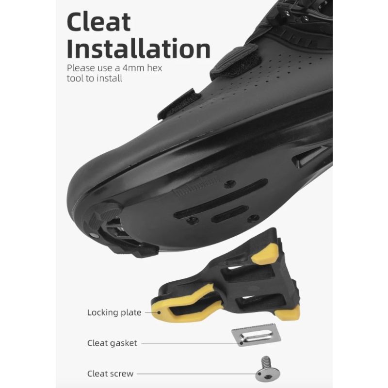 ROCKBROS SPD-SL Ultralekkie Pedały Rowerowe z Chromowo-Molibdenową Osią i Uszczelnionymi Łożyskami