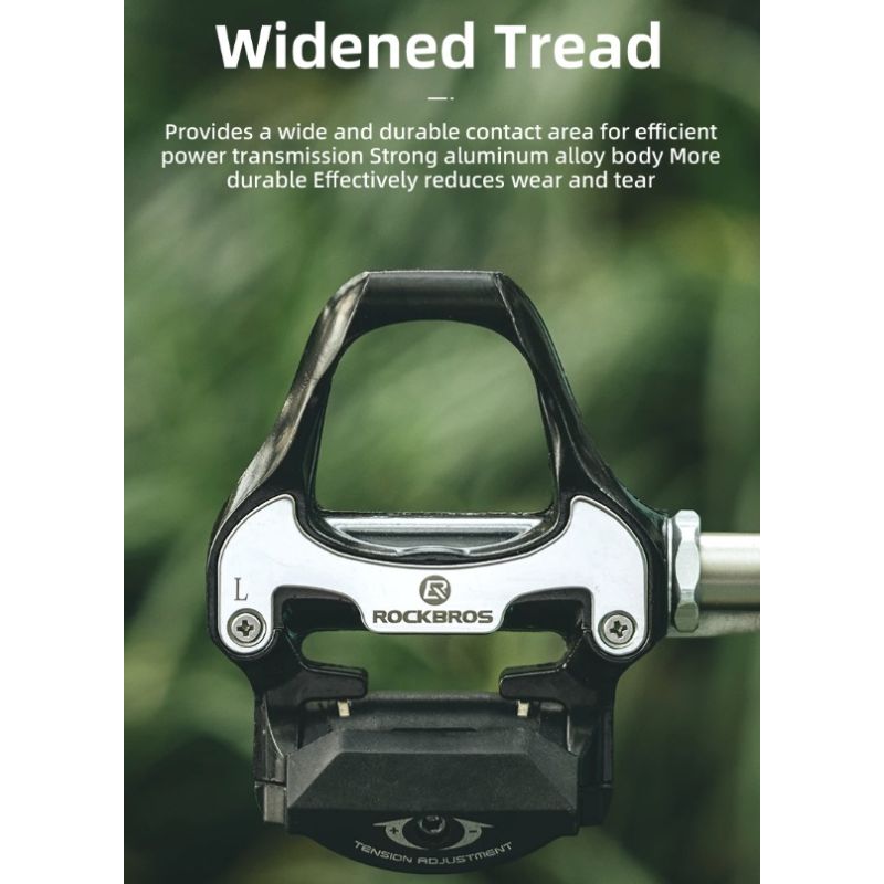 ROCKBROS SPD-SL Ultralekkie Pedały Rowerowe z Chromowo-Molibdenową Osią i Uszczelnionymi Łożyskami