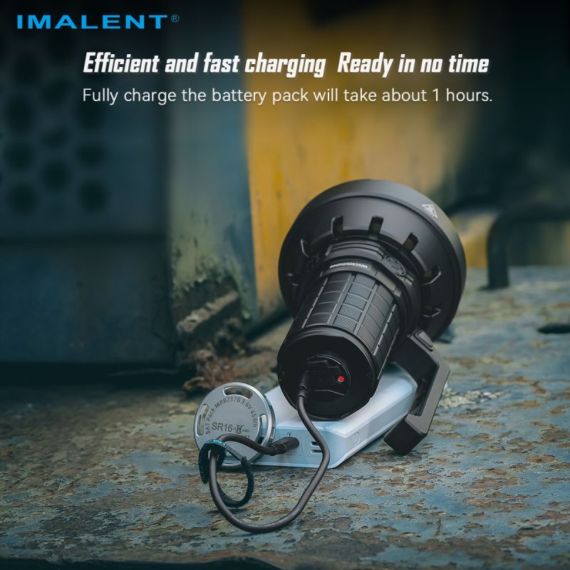 IMALENT SR16 Latarka LED 55000lm, 1715m daleki zasięg. Mocna latarka szperacz na każdą przygodę!