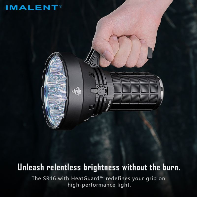 IMALENT SR16 Latarka LED 55000lm, 1715m daleki zasięg. Mocna latarka szperacz na każdą przygodę!